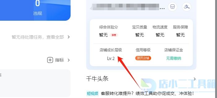 淘宝店铺成长层级在哪里看？如何提升淘宝店铺成长层级？(图1)